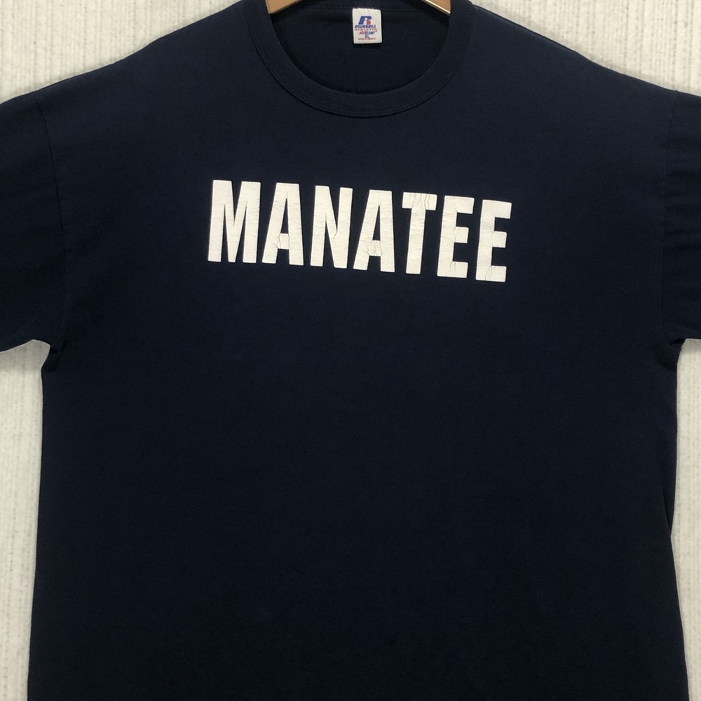 Russell Athletic Manatee 25 Graphic T-Shirt Mens XL‎ Navy Blue NuBlend Tee